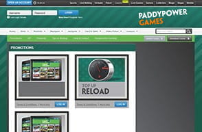 The new player offer at PaddyPower online