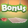 Cards and chips, with the word 'Bonus' on top.
