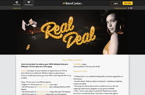 Hot offers for new customers at InterCasino
