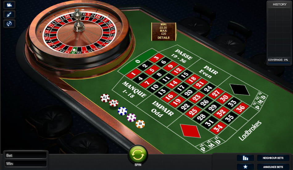 Premium Roulette French – Powered by Playtech and Offered by Ladbrokes