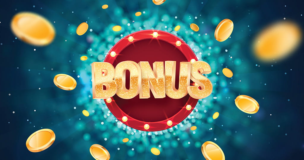 Welcome Bonus Written Beside a Slot Grid