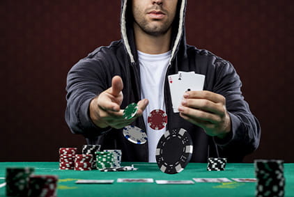 Stu Ungar Playing a Poker Hand