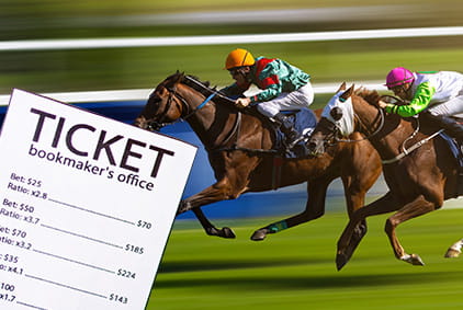 Horse and Bet Slips in the Same Image