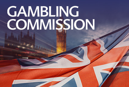 Gambling Commission logo with UK flag